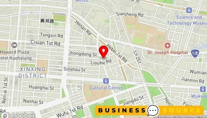 Ai Guo Chao Shi He Ping Dian 地圖 - Kaohsiung City, Lingya District