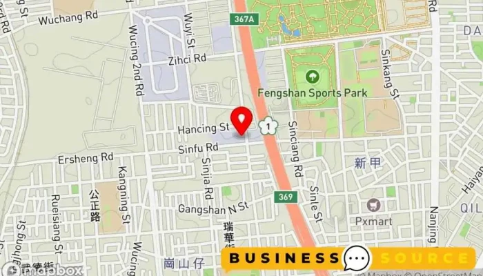 Ai Guo Chao Shi Xin Fu Dian 地圖 - Kaohsiung City, Fengshan District