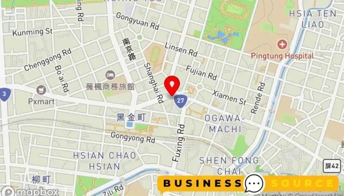 Bo Ke Lai Fu Shi Dian 地圖 - Pingtung County, Pingtung City