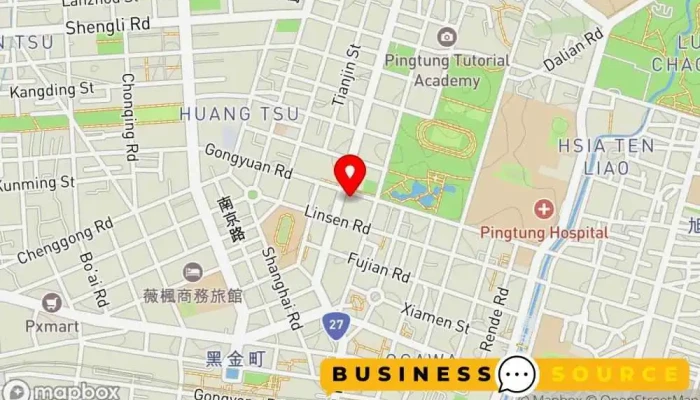 Chen Shan Gong Fang Ping Dong Tai Ping Yang Dian 地圖 - Pingtung County, Pingtung City