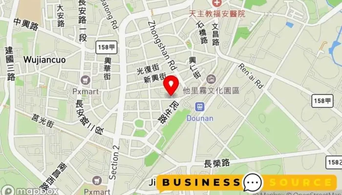 Da Da Gou Wu Chao Shi 地圖 - Yunlin County, Dounan Township