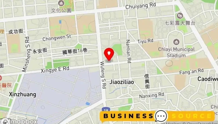 地图 大九九大卖场 兴业店 超市 在 Chiayi City, East District