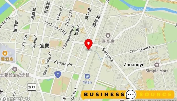 Da Le Fu Liu Xing Liang Fan Ming Dian 地圖 - Yilan County, Yilan City