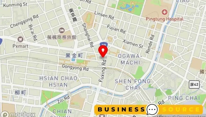Da Ping Dong Nan Shi Yan Chang 地圖 - Pingtung County, Pingtung City