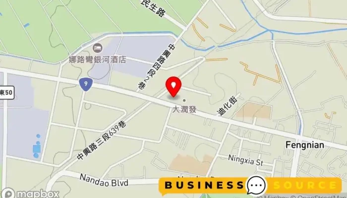 地图 大润发台东店 批发市场, 大型超市, 商店 在 Taitung County, Taitung City