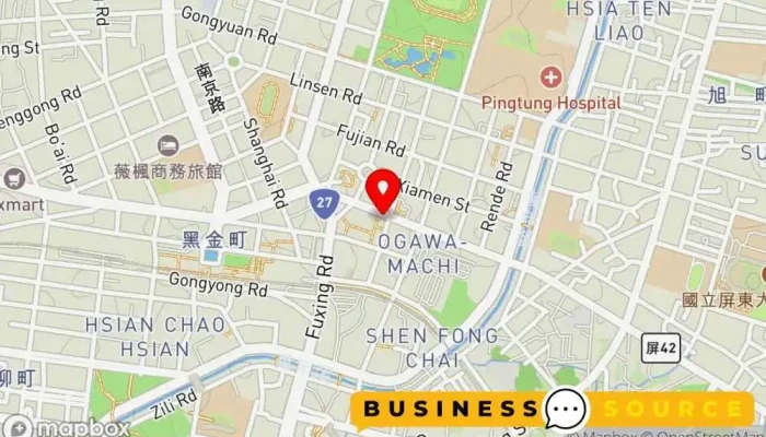 Dai Ni Tian Si Ping Dong Men Shi 地圖 - Pingtung County, Pingtung City
