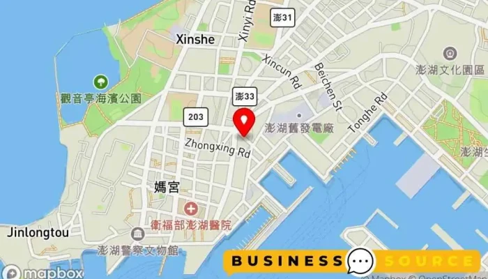 Dong Guang Ti Yu Yong Pin She 地圖 - Penghu County, Magong City