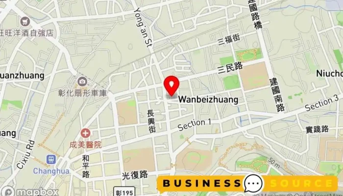 地图 福乐食品行 杂货店 在 Changhua County, Changhua City