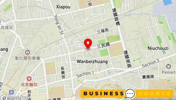 地图 呱呱姐 好康團 超市 在 Changhua County, Changhua City