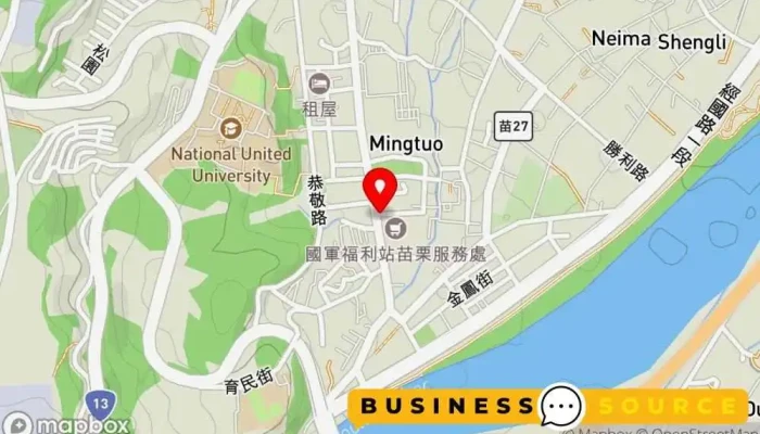 Guo Fang Bu Fu Li Zhan 地圖 - Miaoli County, Miaoli City