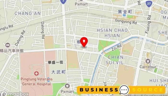 Hong Da Tuan Ti Fu Zhuang 地圖 - Pingtung County, Pingtung City