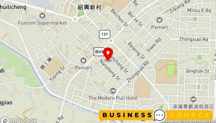 地图 宏升商号 杂货店 在 Nantou County, Puli Township