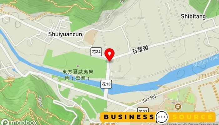 地图 花莲水源杂货店 折扣超市, 娱乐中心 在 Hualien County, Hualien City