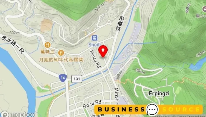 Hua Wei Fu Shi Dian 地圖 - Nantou County, Shuili Township