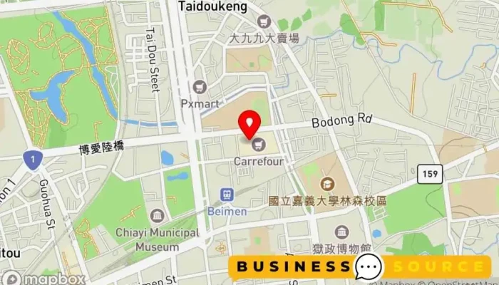 地图 家樂福北門店 Carrefour Bei Men store 超市, 大型超市, 仓库 在 Chiayi City, East District