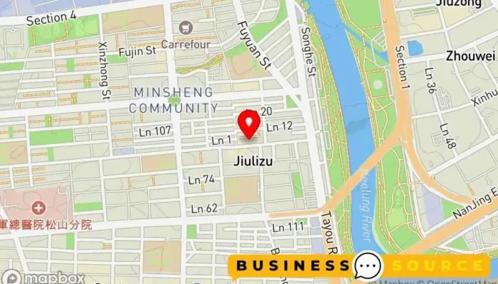 Jia Le Fu Chao Shi Tai Bei Yan Shou Dian 地圖 - Taipei City, Songshan District