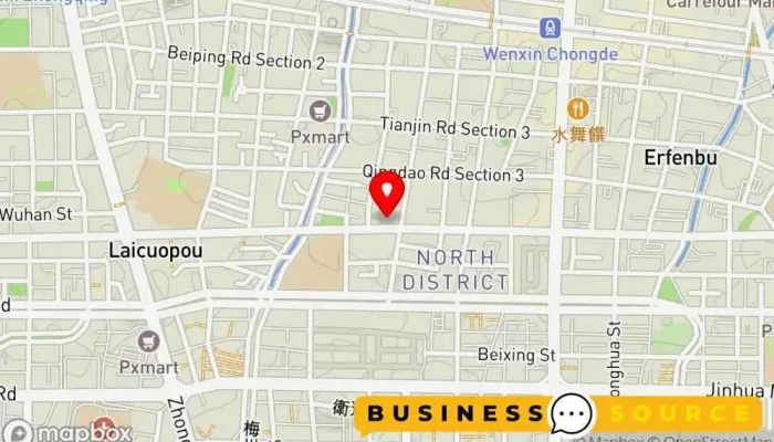 地图 家乐福超市 台中汉口店 超市 在 Taichung City, North District