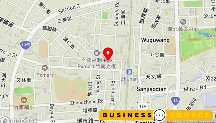 Jia Le Fu Chao Shi Zhu Nan Min Zu Er Dian 地圖 - Miaoli County, Zhunan Township