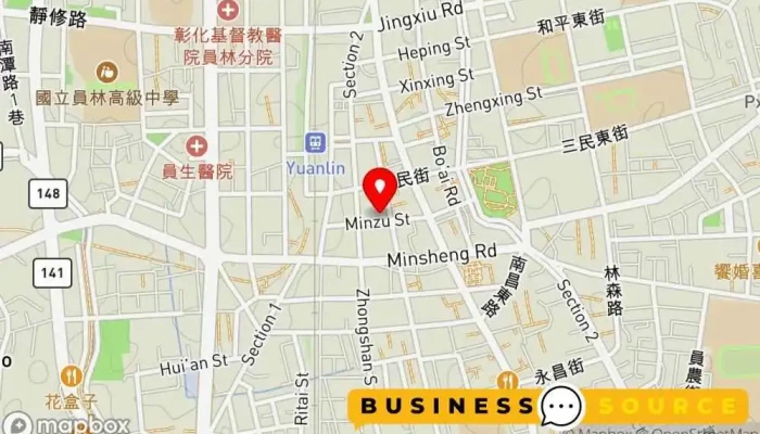 Jie Bi Tong Zhuang Yuan Lin Dian 地圖 - Changhua County, Yuanlin City