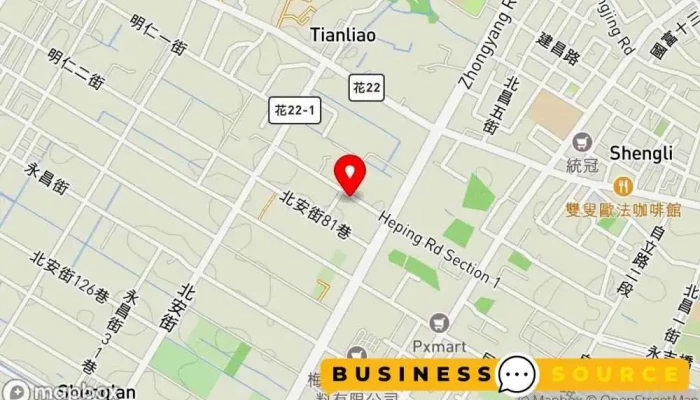 Jin Shan Qing Guo Xing 地圖 - Hualien County, Ji’an Township