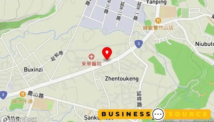 Ke Lai De Men Fu Shi Dian 地圖 - Nantou County, Zhushan Township