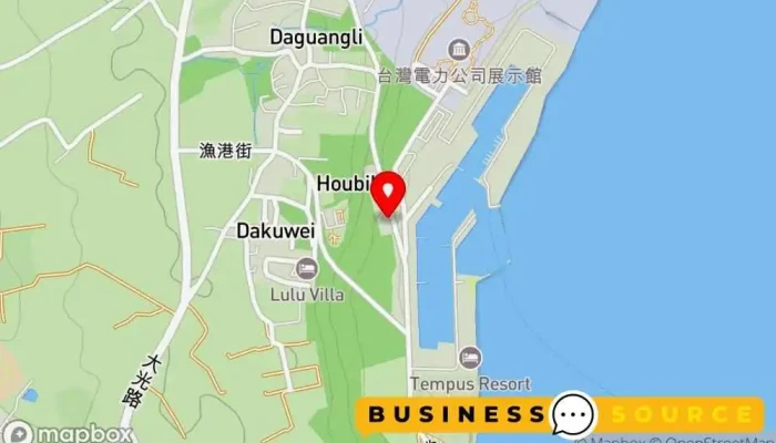 Ken Ding Shu Fu Qian Shui Cozidive 地圖 - Pingtung County, Hengchun Township