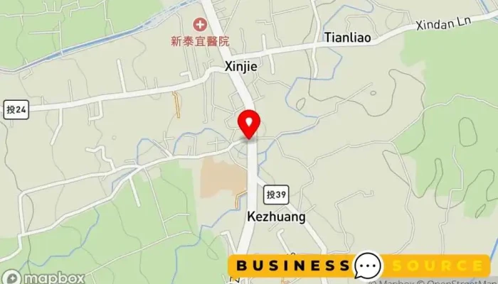 地图 利成商店 杂货店 在 Nantou County, Mingjian Township