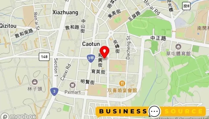 地图 里仁公司-草屯碧山店 商店 在 Nantou County, Caotun Township