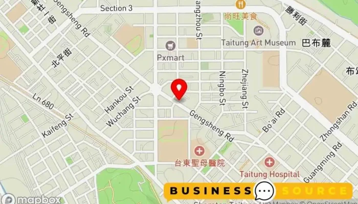 地图 里仁公司-台東更生店 有机商店 在 Taitung County, Taitung City