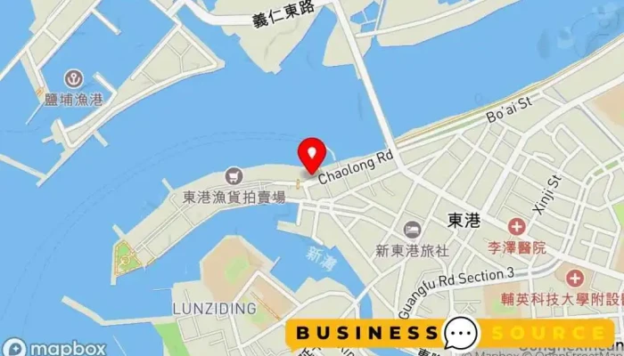 地图 劉文通現炒旗魚酥 大型超市 在 Pingtung County, Donggang Township