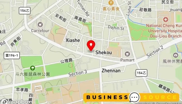Liu Xing Zhi Xing Fu Shi Shang Chang Dou Liu Dian 地圖 - Yunlin County, Douliu City