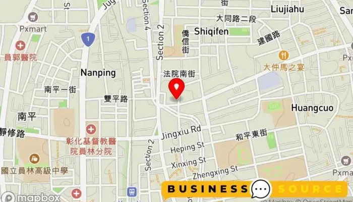 Man Qian Song Bai  Wa Wa Wu Bian Yi Zhi Jia Tong Zhuang 地圖 - Changhua County, Yuanlin City