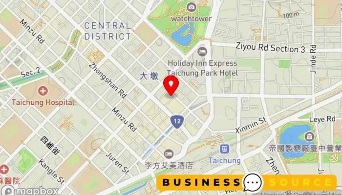 Mei Gong Zi Nan Shi Jing Pin Ming Dian S Jia Da Chi Ma 64Yao Tang Zhuang 地圖 - Taichung City, Central District