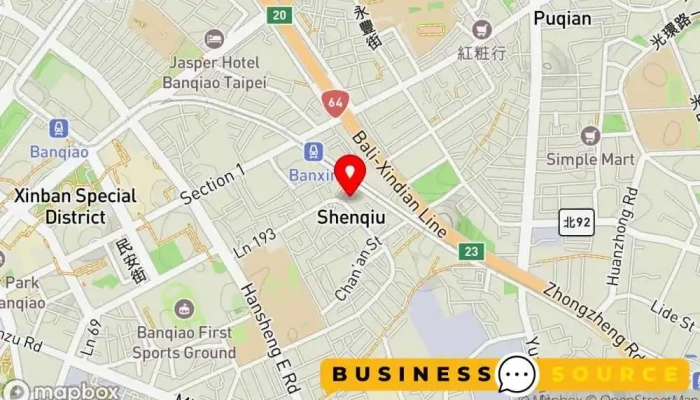 Mei Lian She  Ban Qiao Chang An Dian 地圖 - New Taipei City, Banqiao District