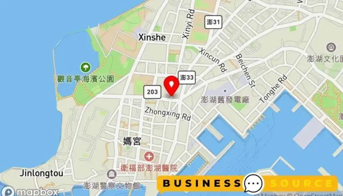 Mei Ren Pei Zi Ma Ji Sheng Huo Jing Pin 地圖 - Penghu County, Magong City