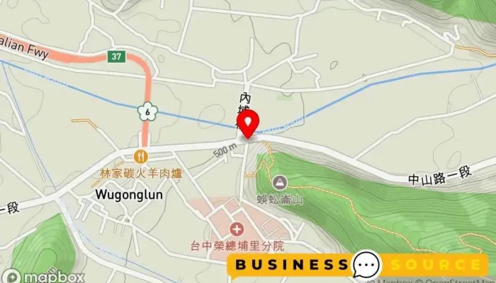 地图 南投之星 杂货店 在 Nantou County, Puli Township
