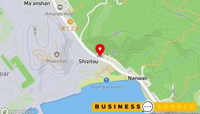 Nan Wan A Fei Chong Lang Yong Pin Fu Shi Dian 地圖 - Pingtung County, Hengchun Township