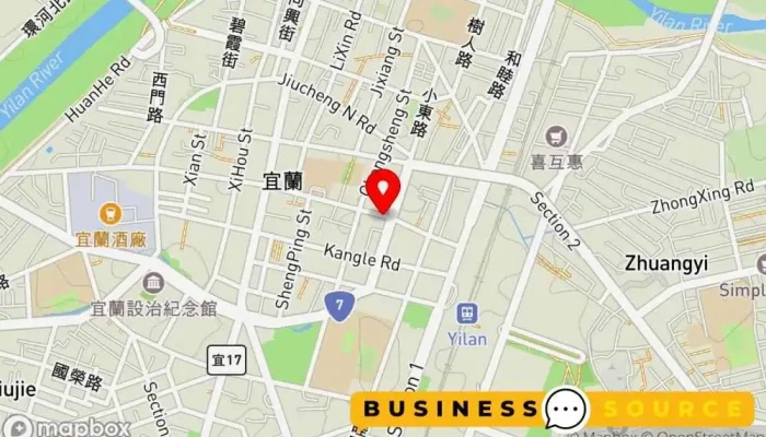 Qi Er Shi Pin 地圖 - Yilan County, Yilan City