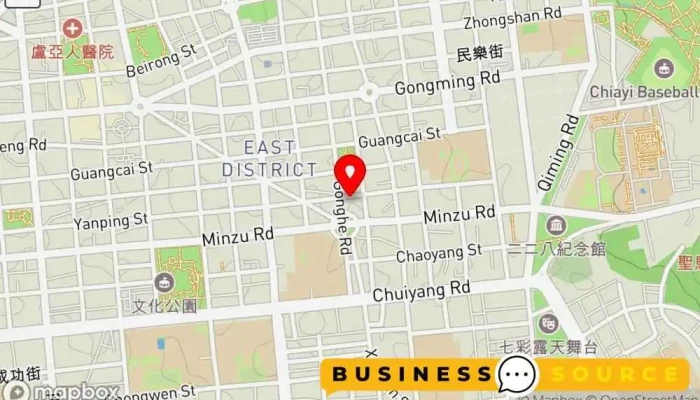 地图 祺垦生鲜鸡肉 肉铺 在 Chiayi City, East District