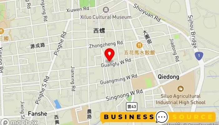 Qi Qi Fu Shi 地圖 - Yunlin County, Xiluo Township