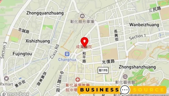 地图 千结享乐购 杂货店 在 Changhua County, Changhua City