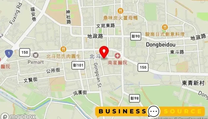 Qian Qi Fu Shi 地圖 - Changhua County, Beidou Township