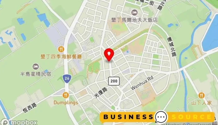 Qiao Wei Xian Su Ji Da Wang  Heng Chun Dian 地圖 - Pingtung County, Hengchun Township