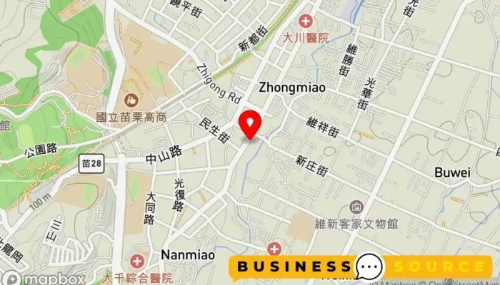 Quan Lian Fu Li Zhong Xin Miao Li Zhong Zheng Dian 地圖 - Miaoli County, Miaoli City