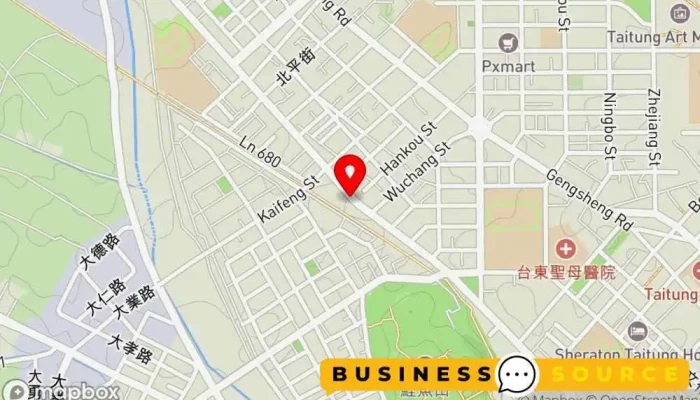 地图 全联福利中心 台东新生店 超市, 折扣超市 在 Taitung County, Taitung City
