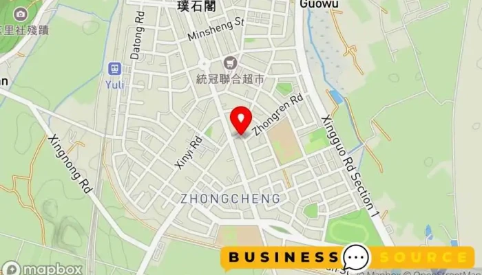 地图 全联福利中心 玉里仁爱 超市, 折扣超市 在 Hualien County, Yuli Township