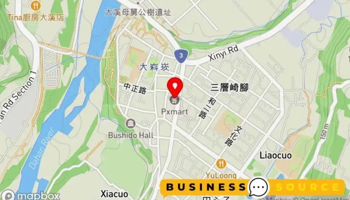 Quan Lian Fu Li Zhong Xin Pxmart Da Xi Zhong Zheng Dian 地圖 - Taoyuan City, Daxi District