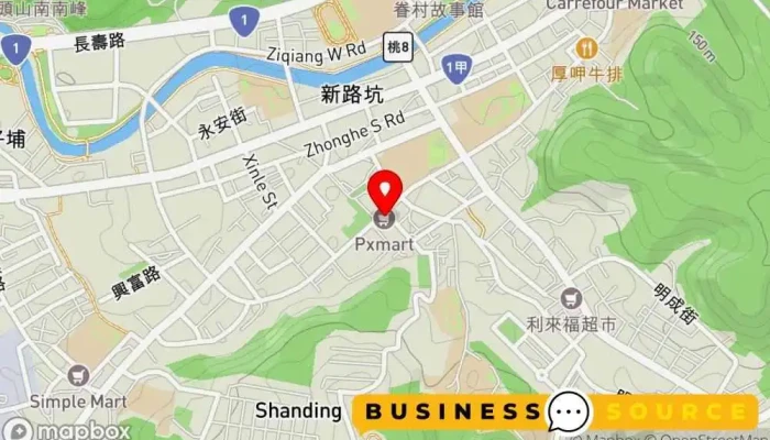 Quan Lian Fu Li Zhong Xin Pxmart Gui Shan Zi Qiang Dian 地圖 - Taoyuan City, Guishan District