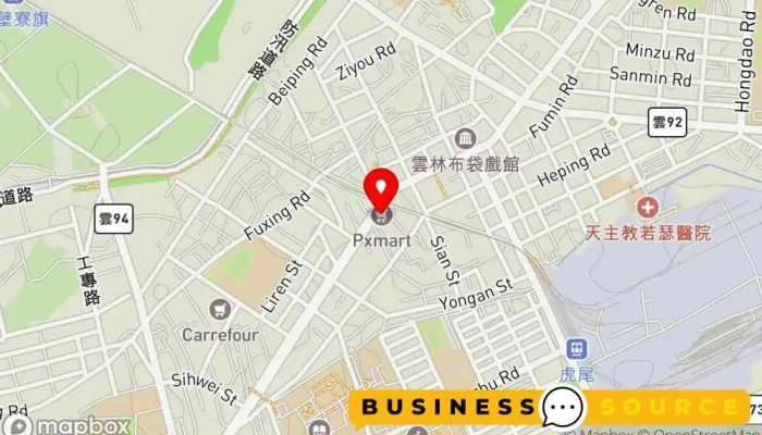 Quan Lian Fu Li Zhong Xin Pxmart Hu Wei Zhong Zheng 地圖 - Yunlin County, Huwei Township