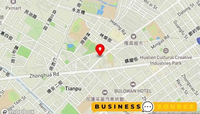 地图 全聯福利中心Pxmart 花蓮林森 折扣超市 在 Hualien County, Hualien City